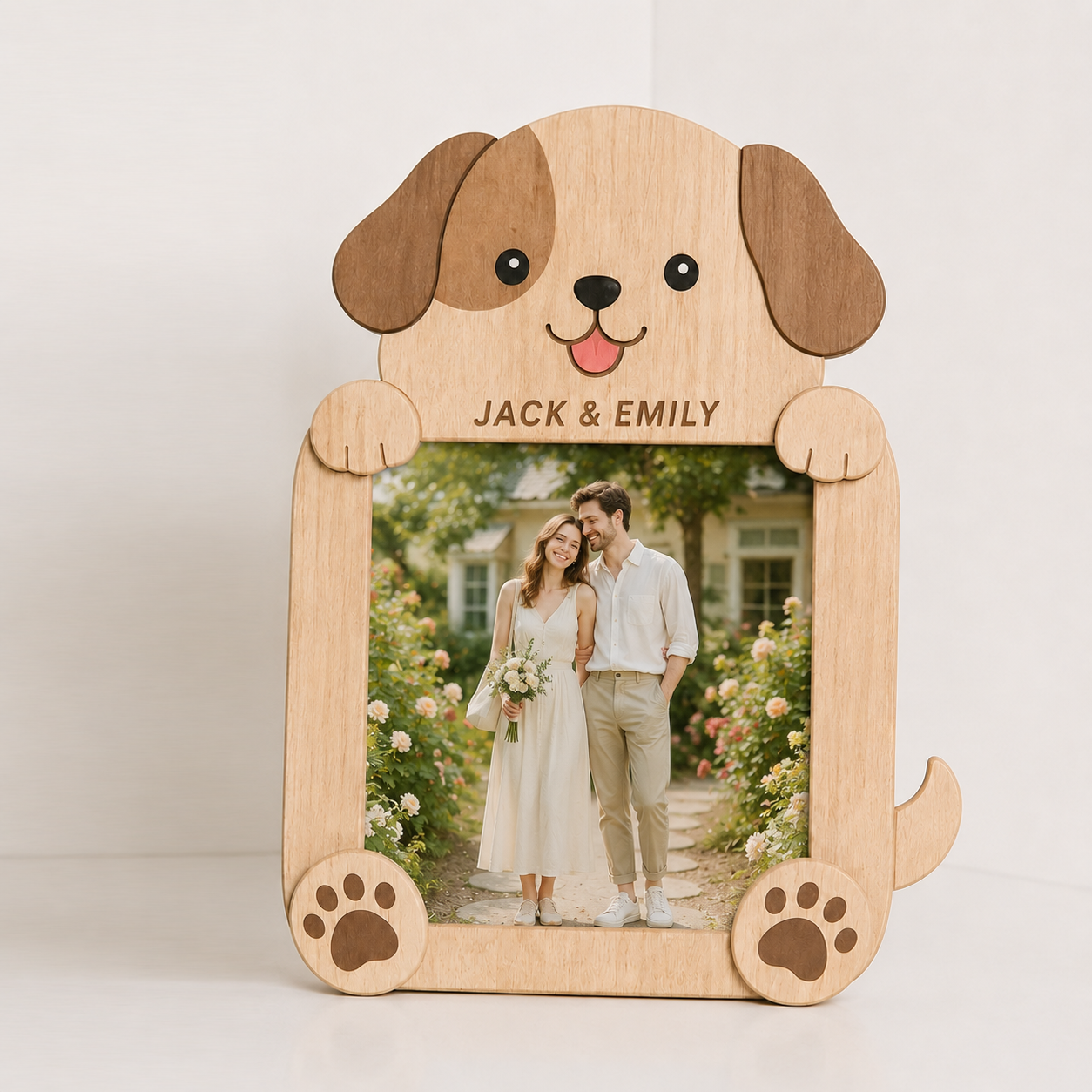 Cute Animal Wooden Photo Frame – Personalized Custom Photo Display