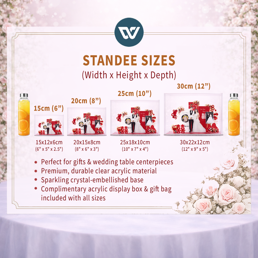 "Eternal Love" Personalized Anniversary Diorama – Custom Photo Standee Display