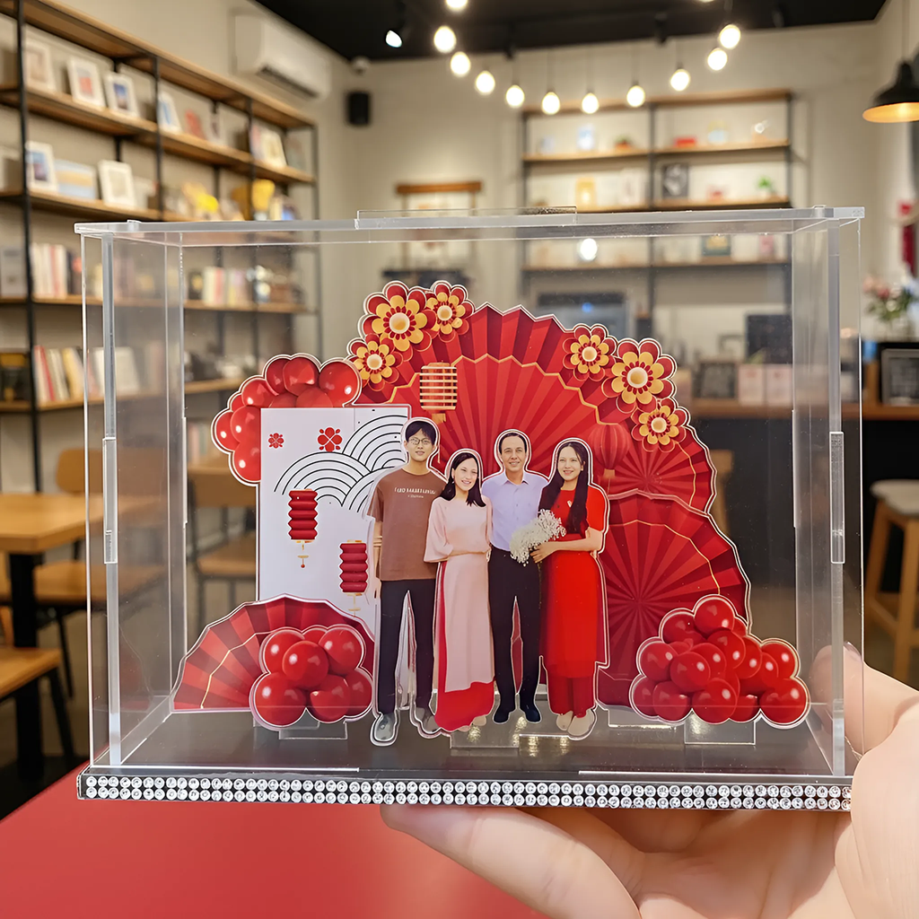 "Eternal Love" Personalized Anniversary Diorama – Custom Photo Standee Display