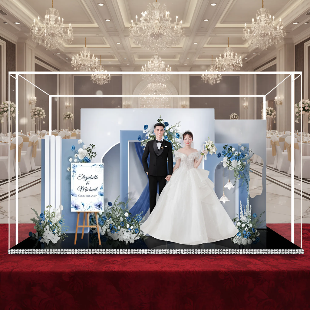 Custom 3D Wedding Acrylic Standee - Personalized Bridal Keepsake Gift