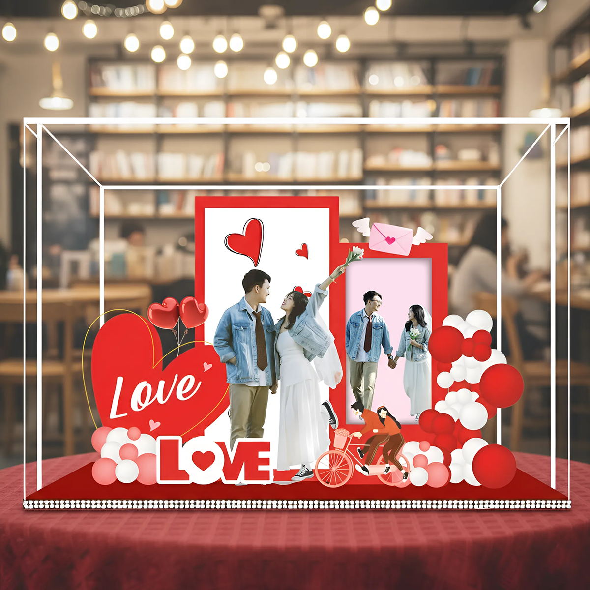 "Eternal Love" Personalized Anniversary Diorama – Custom Photo Standee Display