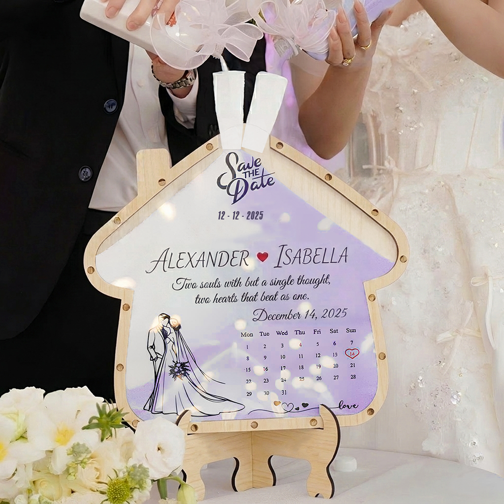Personalized Sand Ceremony Frame – Custom Wedding Keepsake with 2 Colors of Sand