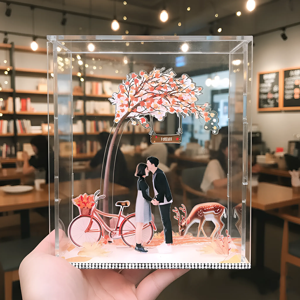 "Eternal Love" Personalized Anniversary Diorama – Custom Photo Standee Display