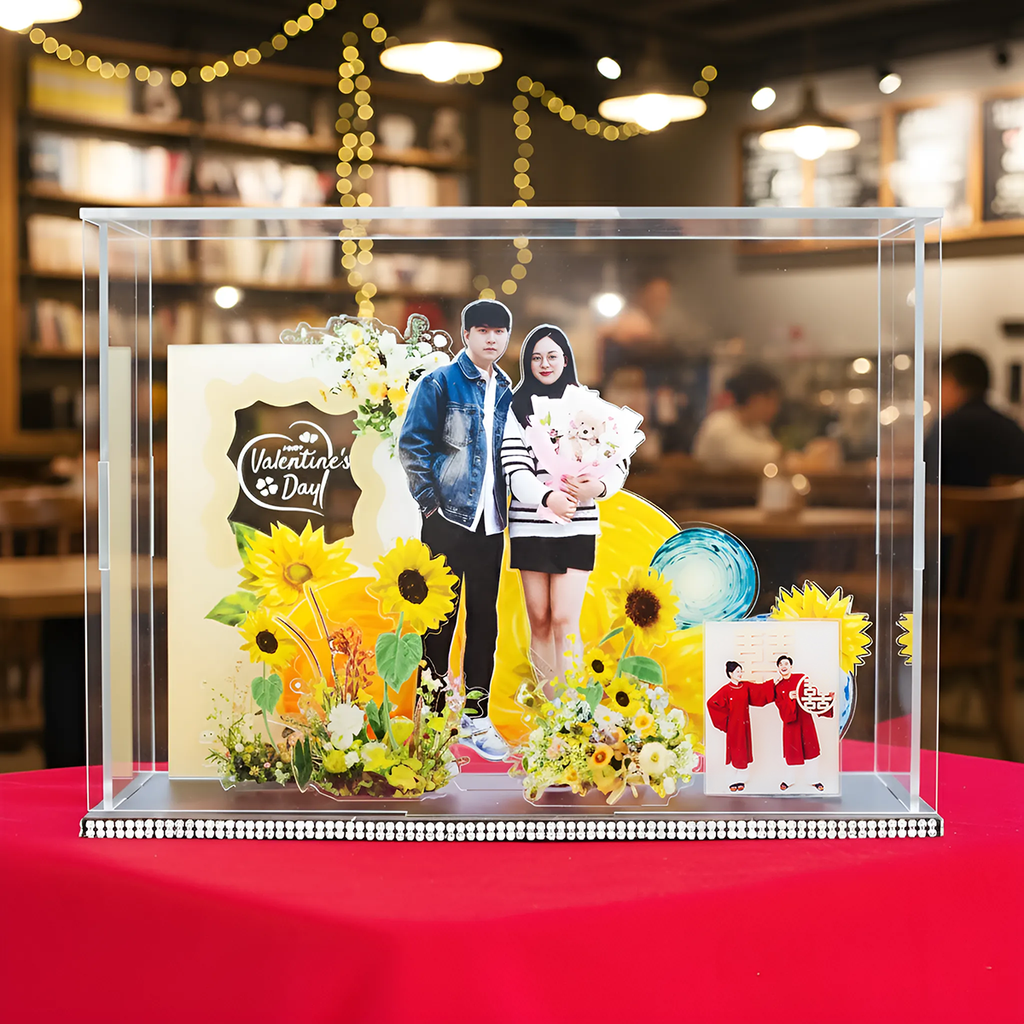 "Eternal Love" Personalized Anniversary Diorama – Custom Photo Standee Display