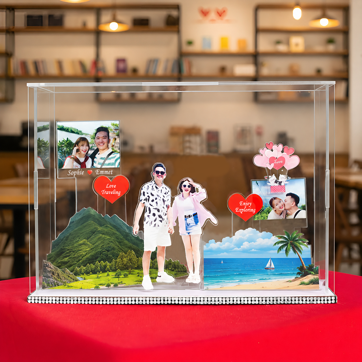 "Eternal Love" Personalized Anniversary Diorama – Custom Photo Standee Display